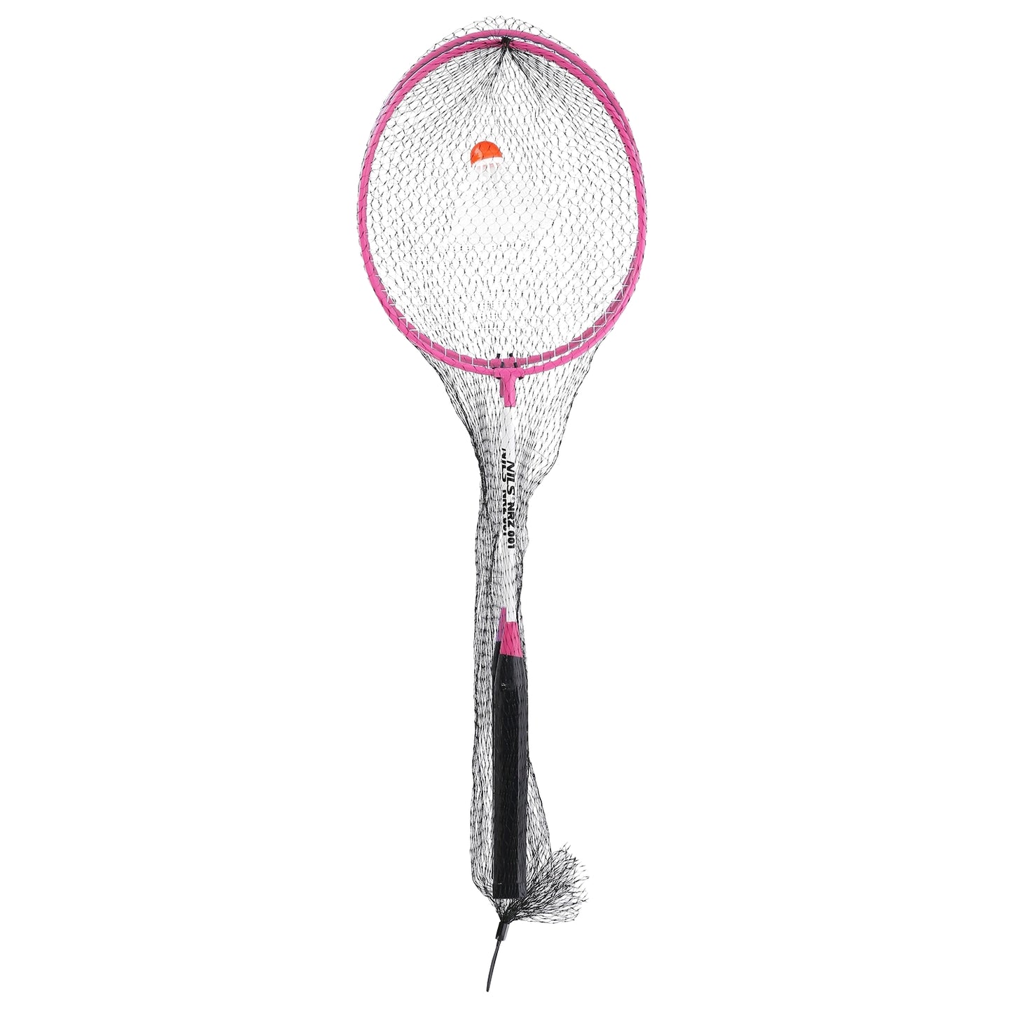 Badminton Set with 2 Rackets, Pink + Shuttlecocks