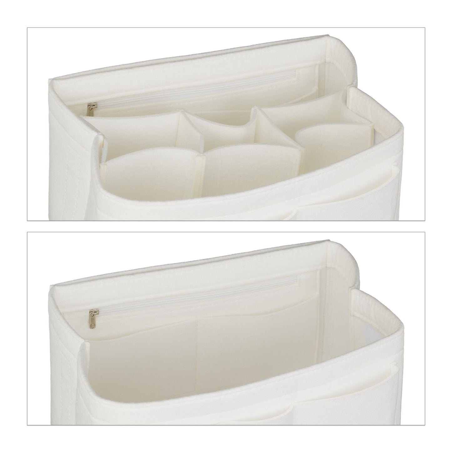 Bag Organizer Purse Felt White