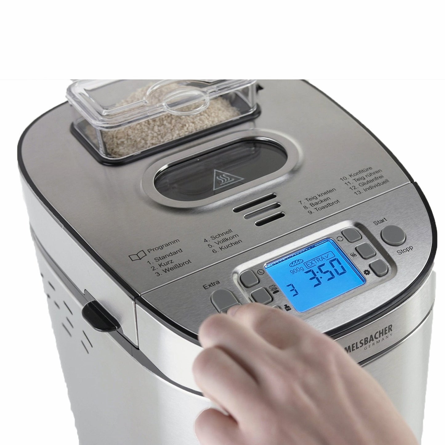 Baking machine BA 550 13 Baking program Gluten Free