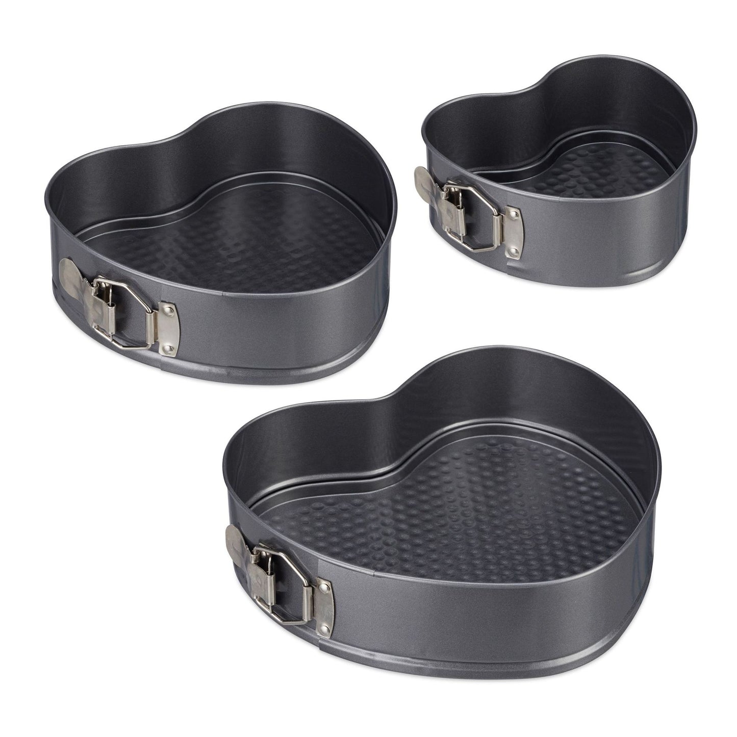 Baking tin with heart set of 3