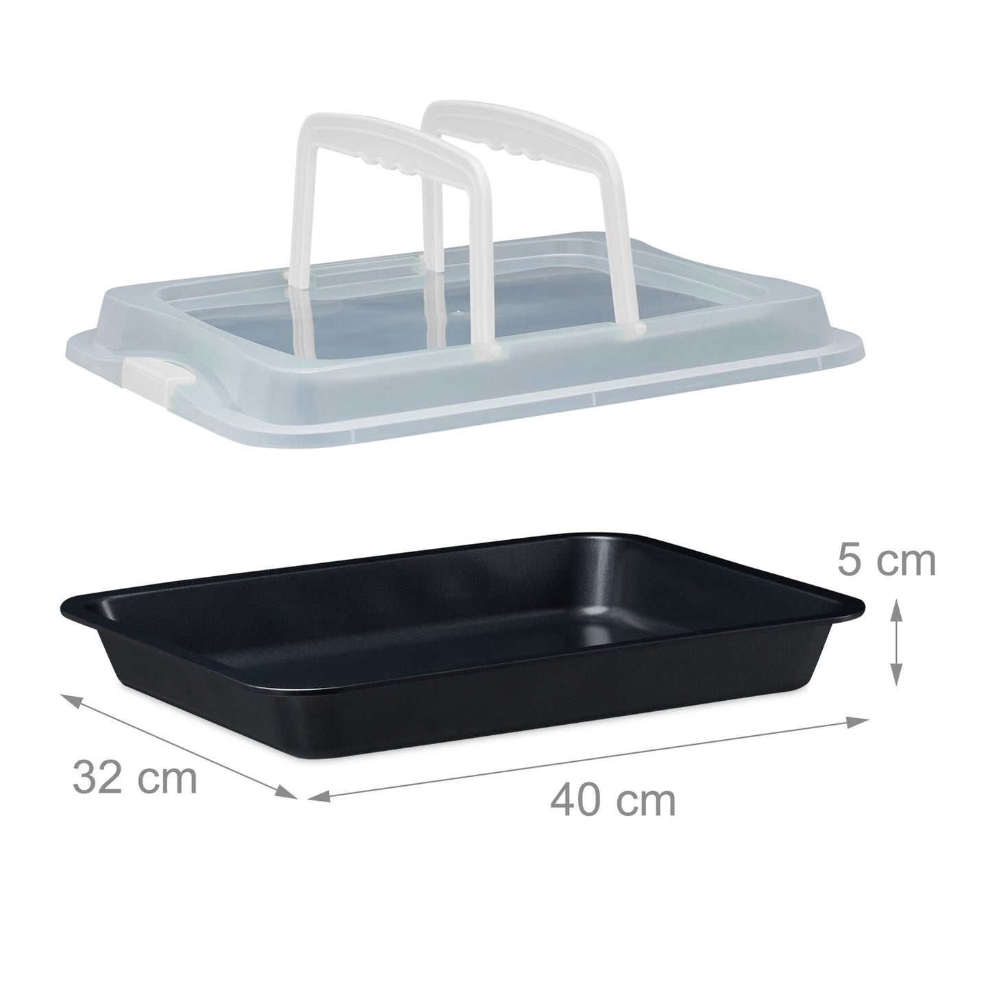 Baking tray with lid