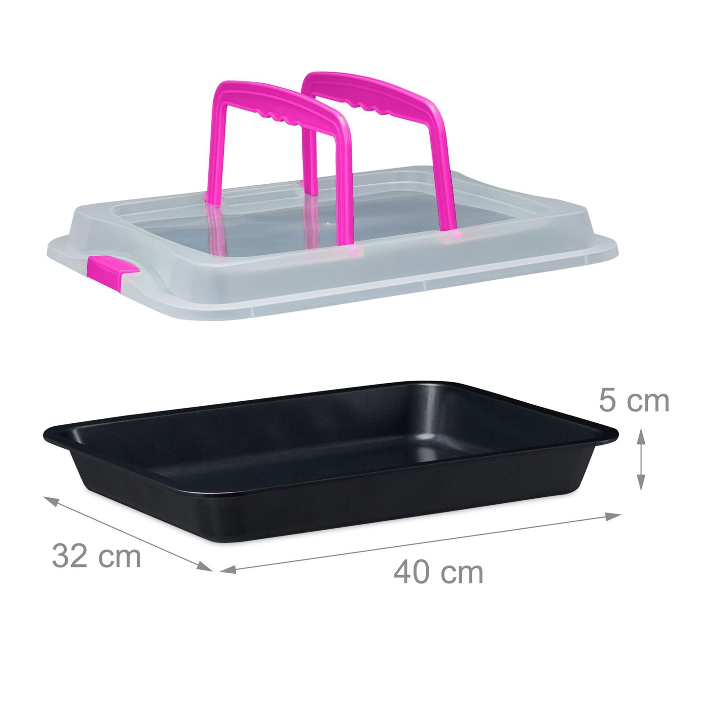 Baking tray with lid