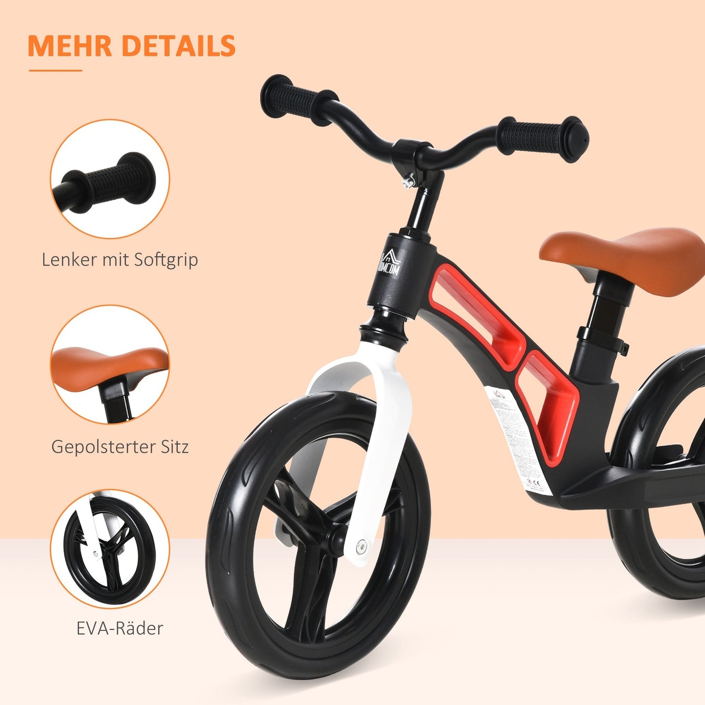 Toddler Balance Bike - Magnesium Alloy, Adjustable Seat