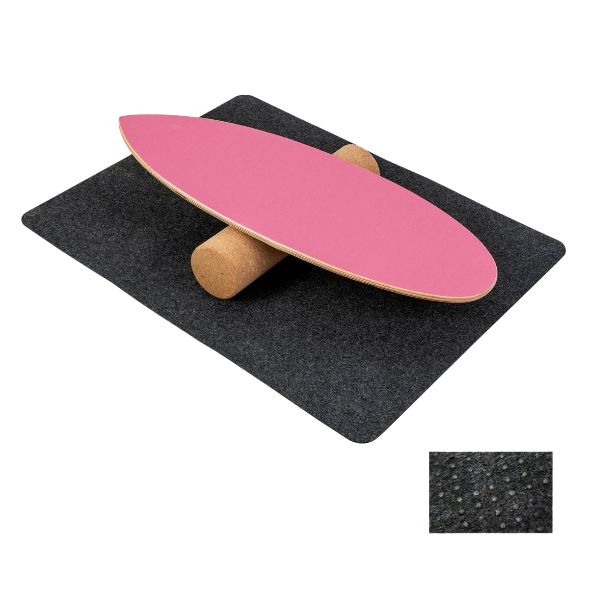 Balance Board Set with Cork Roller and Felt Mat
