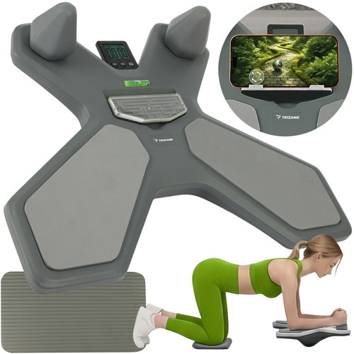 Balance Board with Counter, Reversible Panel, Spirit Level