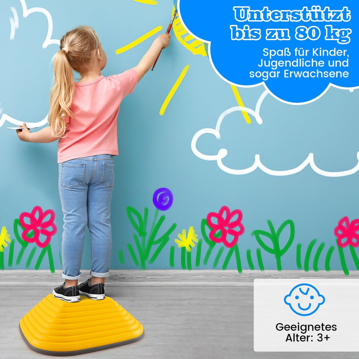 Balance Stones for Kids – Non-Slip, Indoor & Outdoor Play