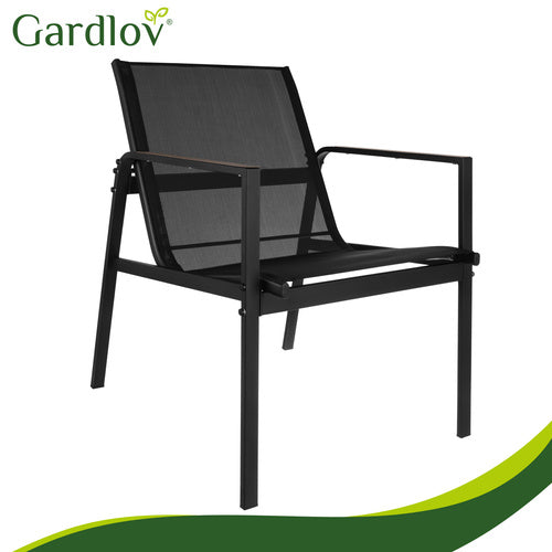 Balcony Furniture Set - 4 Pieces, Steel & Teslin Fabric