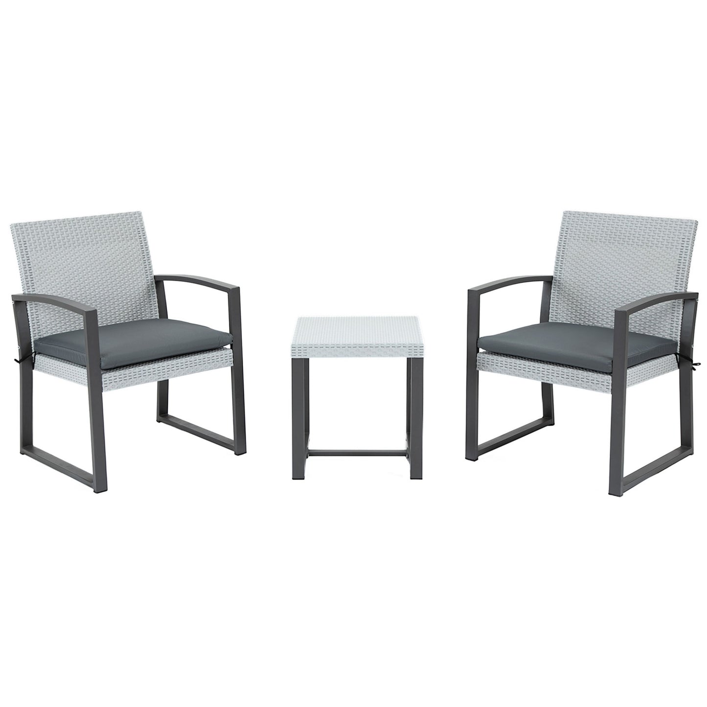 Balcony furniture set - Steel frame, cushions included