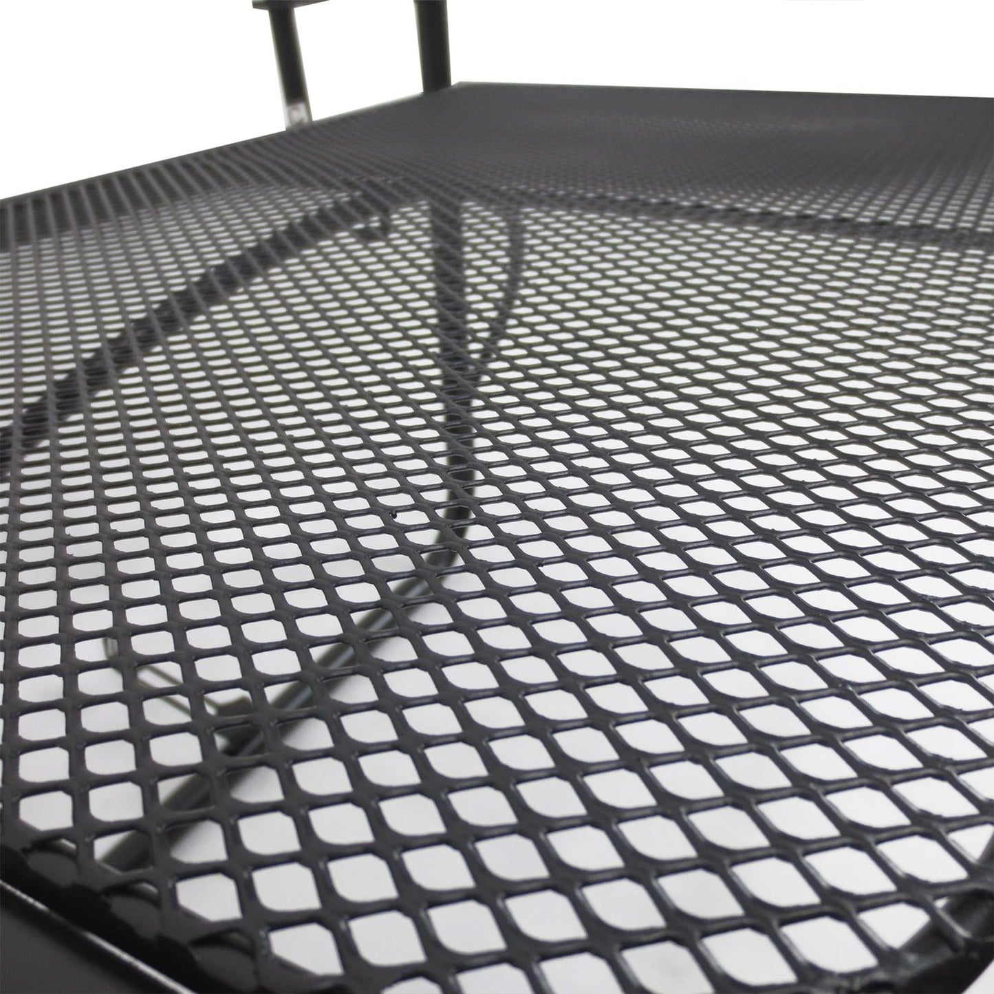 Balcony Adjustable square hanging table in metal, black, 60x56.5x45cm