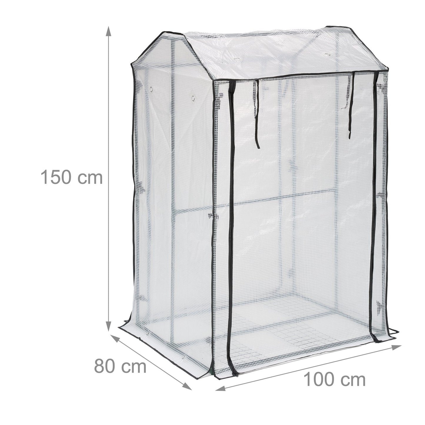 Balcony greenhouse with 4 shelves