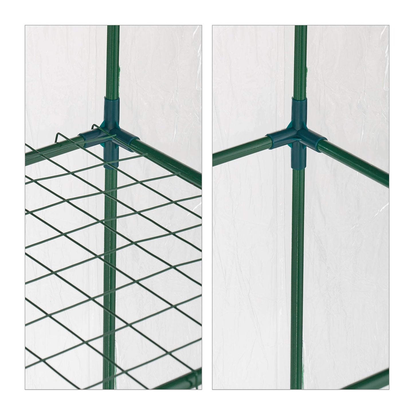 Balcony greenhouse with PVC film