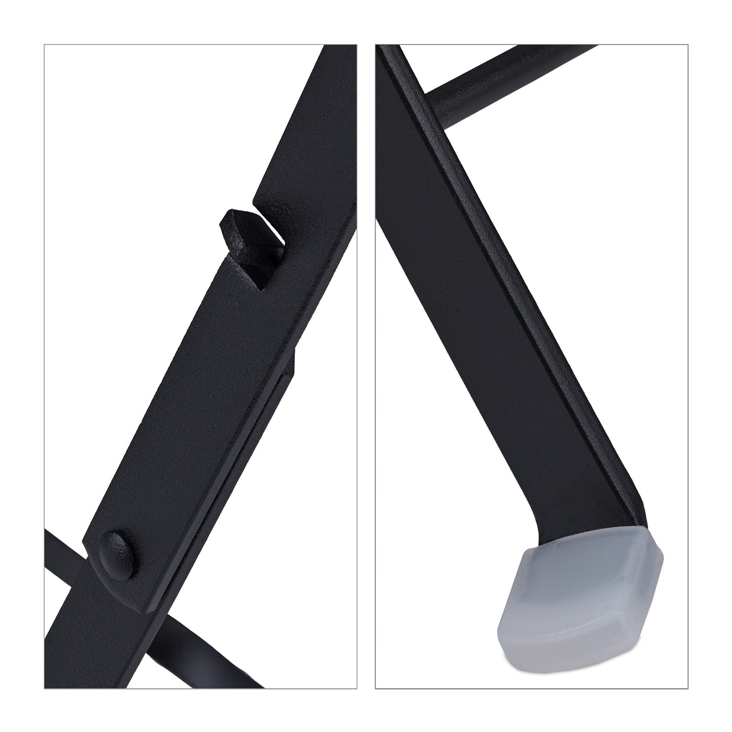 Balcony table foldable black