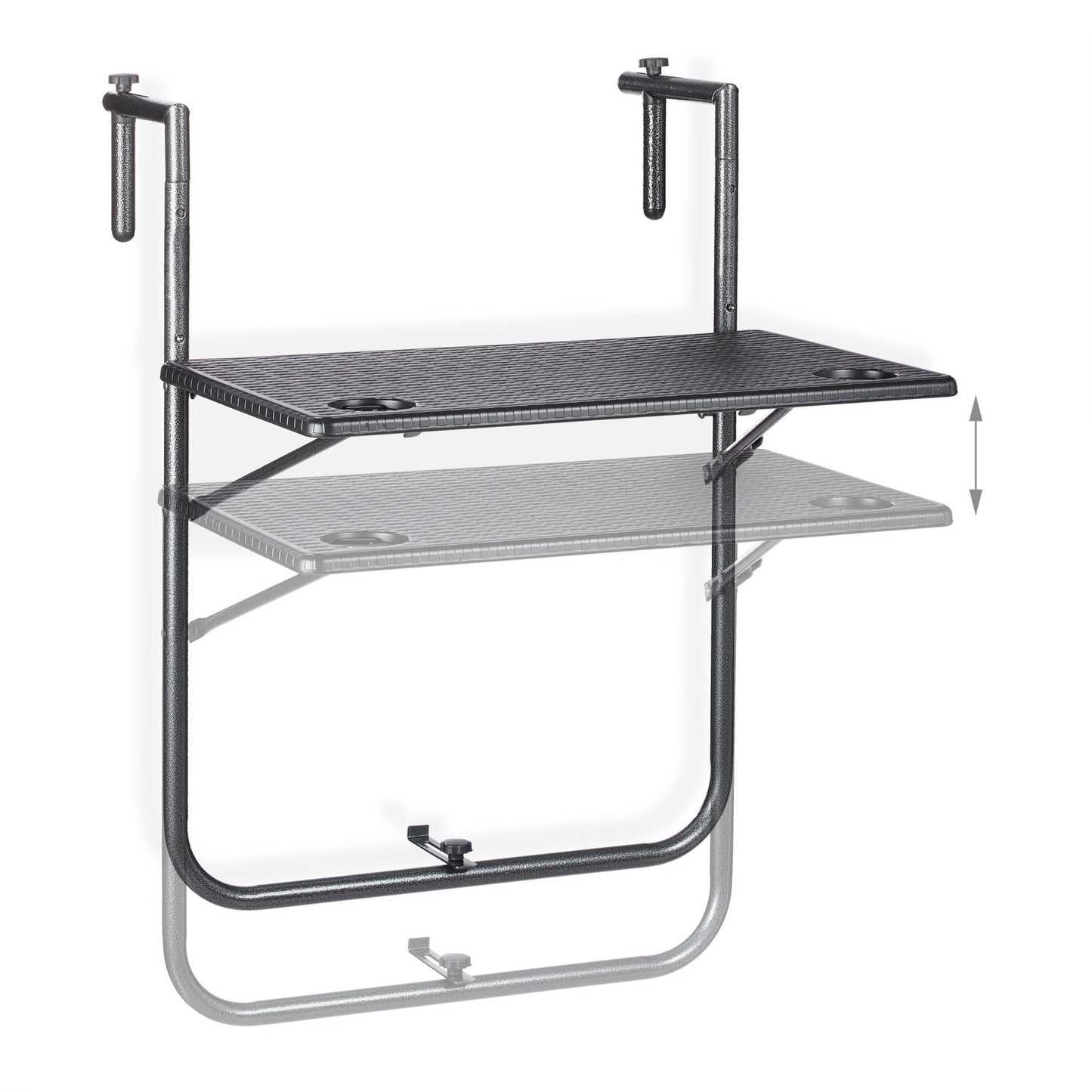 Balcony table foldable black