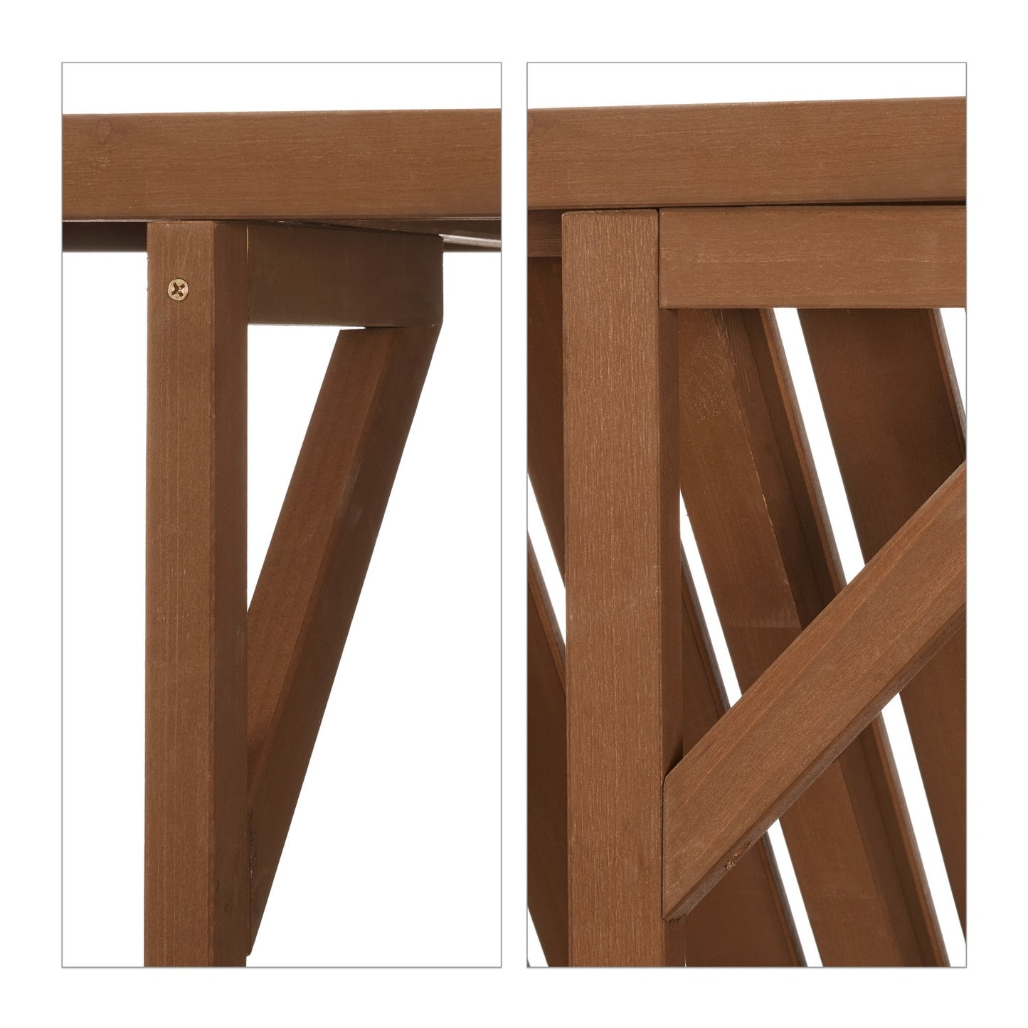 Balcony table hanging wood