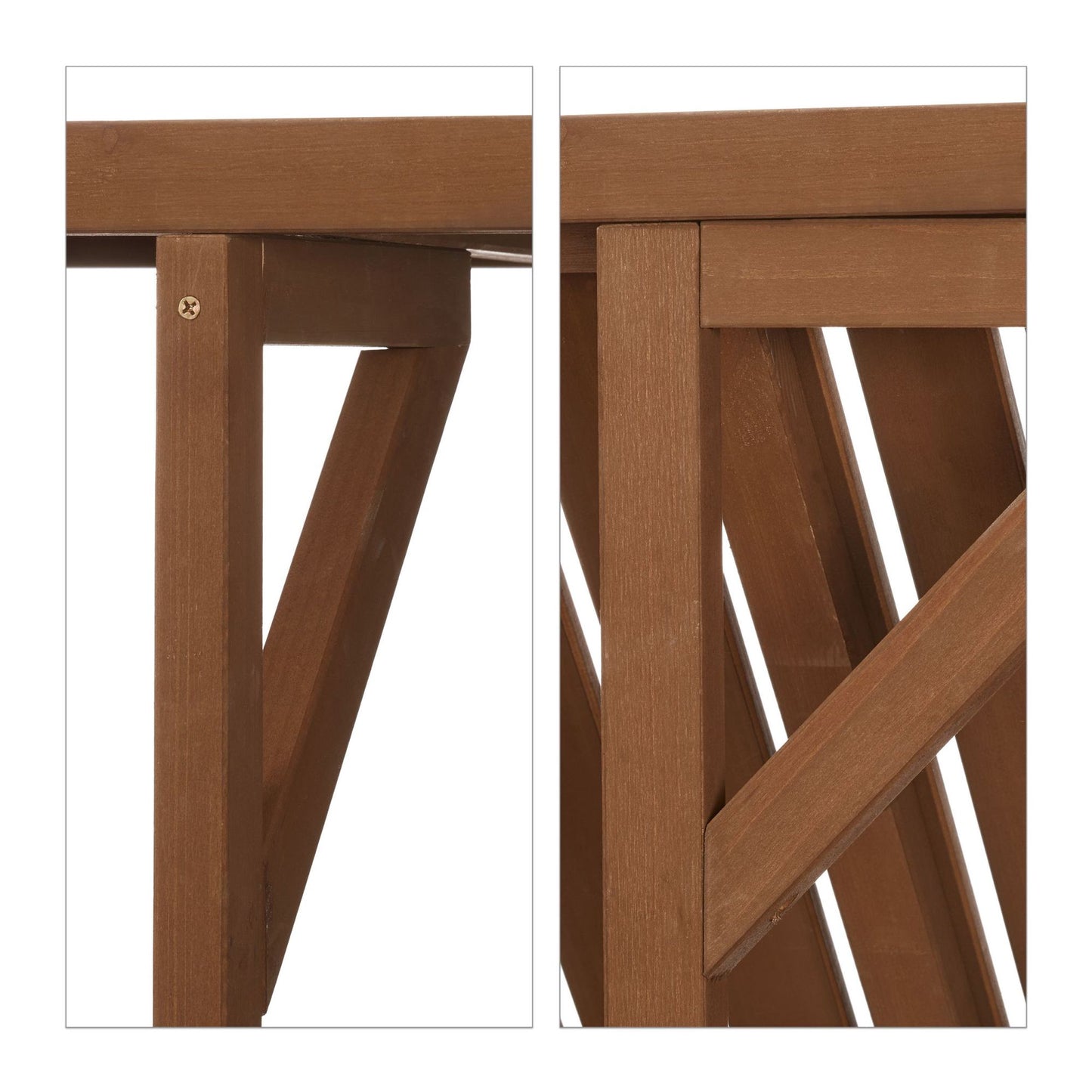 Balcony table hanging wood