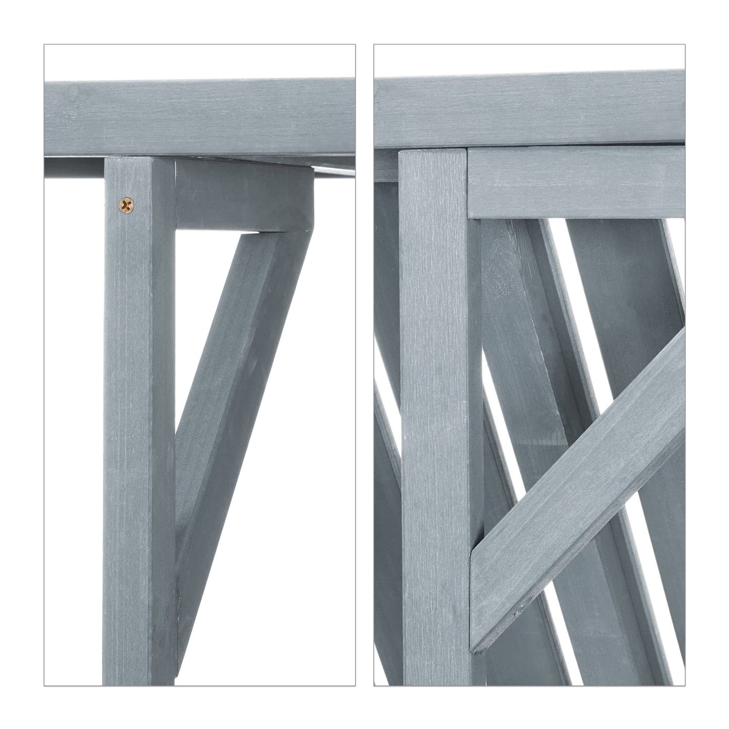 Balcony table hanging wood
