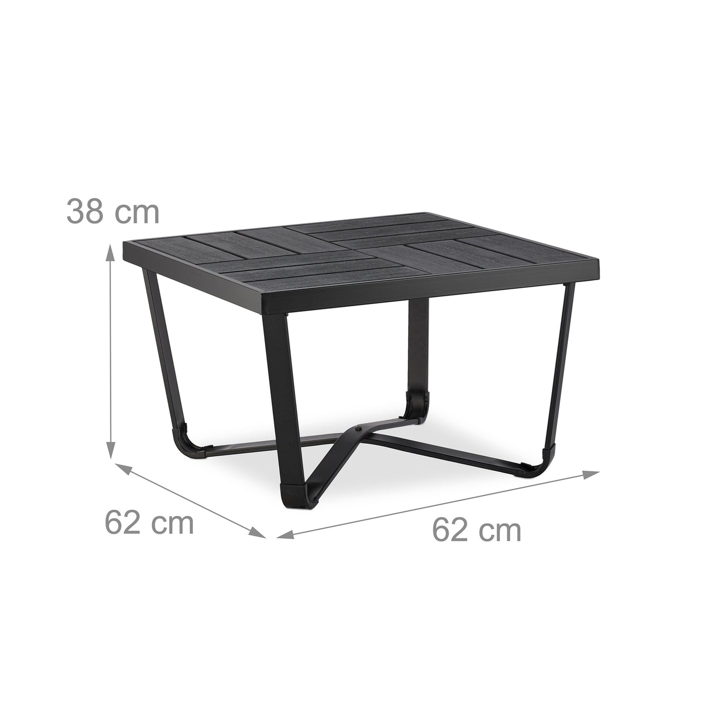 Balcony table in wooden look