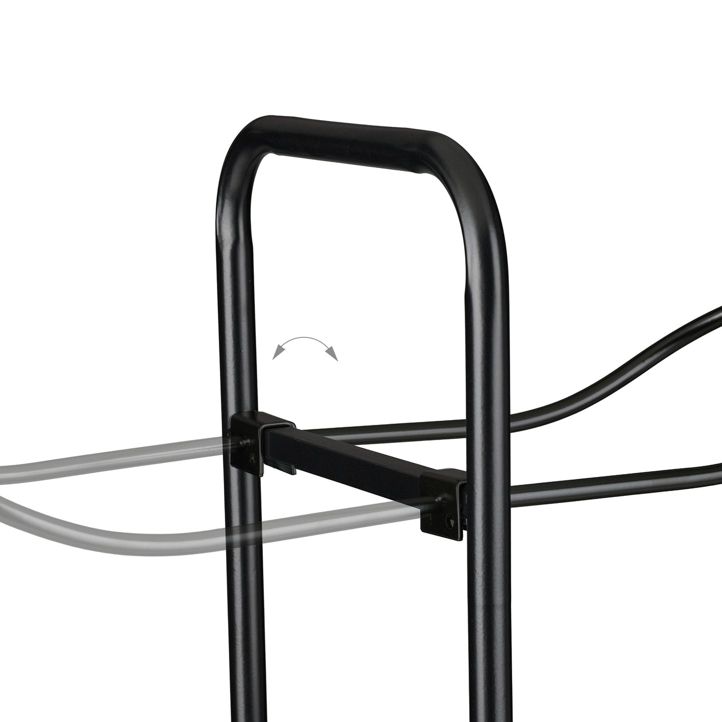Ball Rack with 4 Shelves & Basket for Sports Equipment