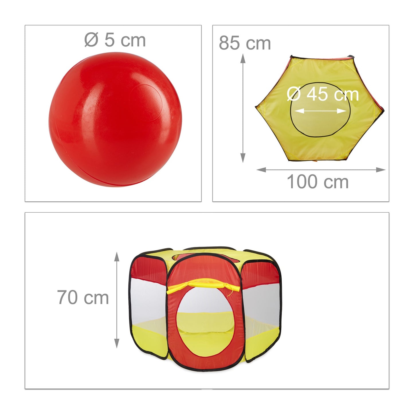 Ball bath with balls 100 pcs