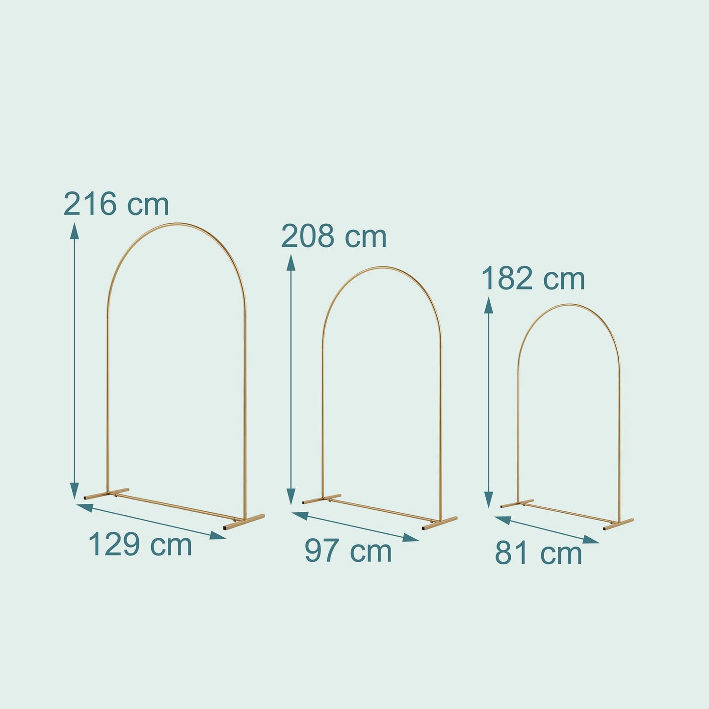 Balloon Arch Set – 3-Piece Event Decoration