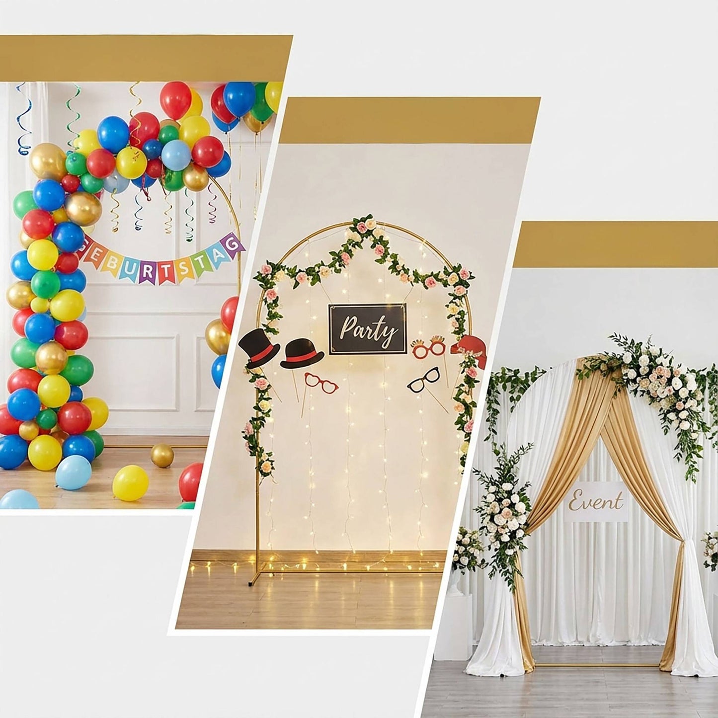 Balloon Arch Set – 3-Piece Event Decoration