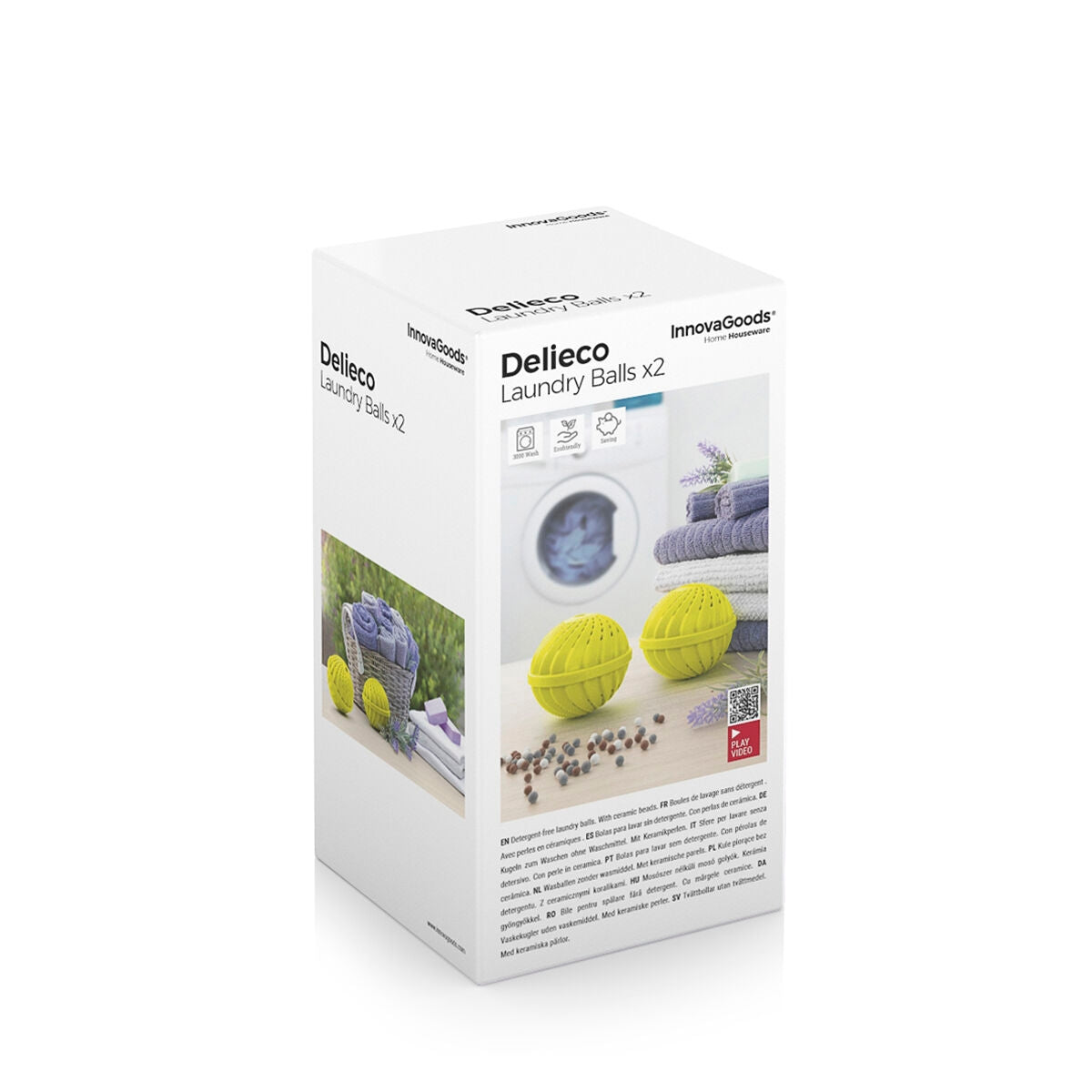 Balls for Washing Clothes without Detergent Delieco InnovaGoods Pack of 2 units
