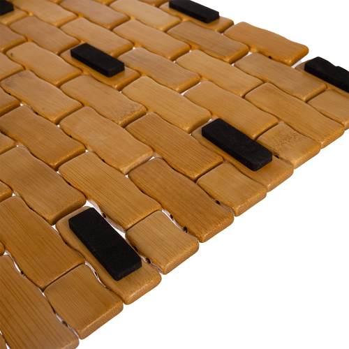 Bamboo Anti-Slip Bath Mat, Eco-Friendly 24""x16""