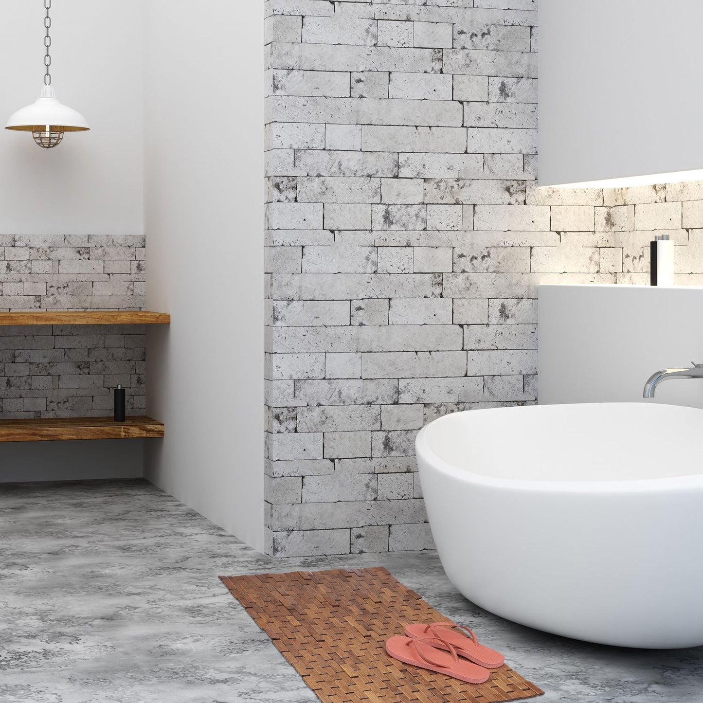 Bamboo Bath Mat 50 x 80 cm
