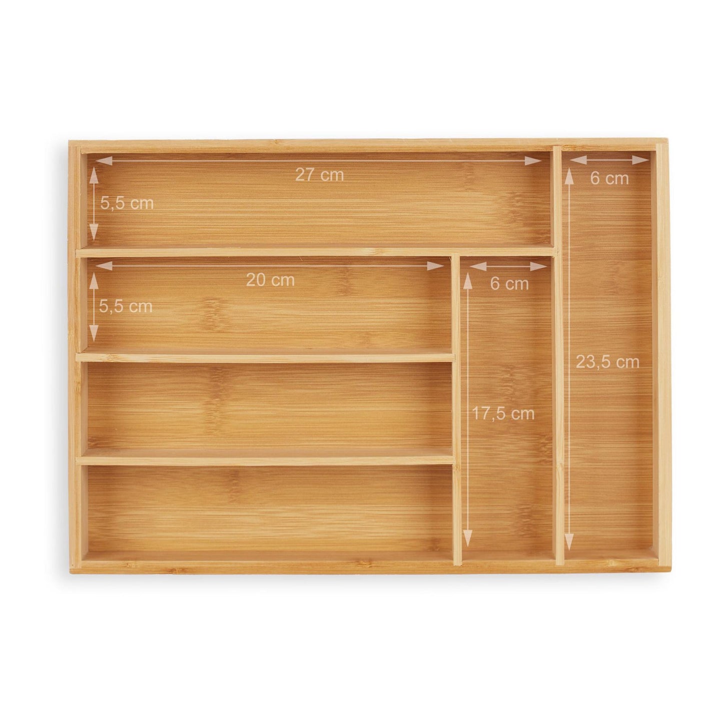 Bamboo Cutlery Tray 25.5 x 35.5 cm