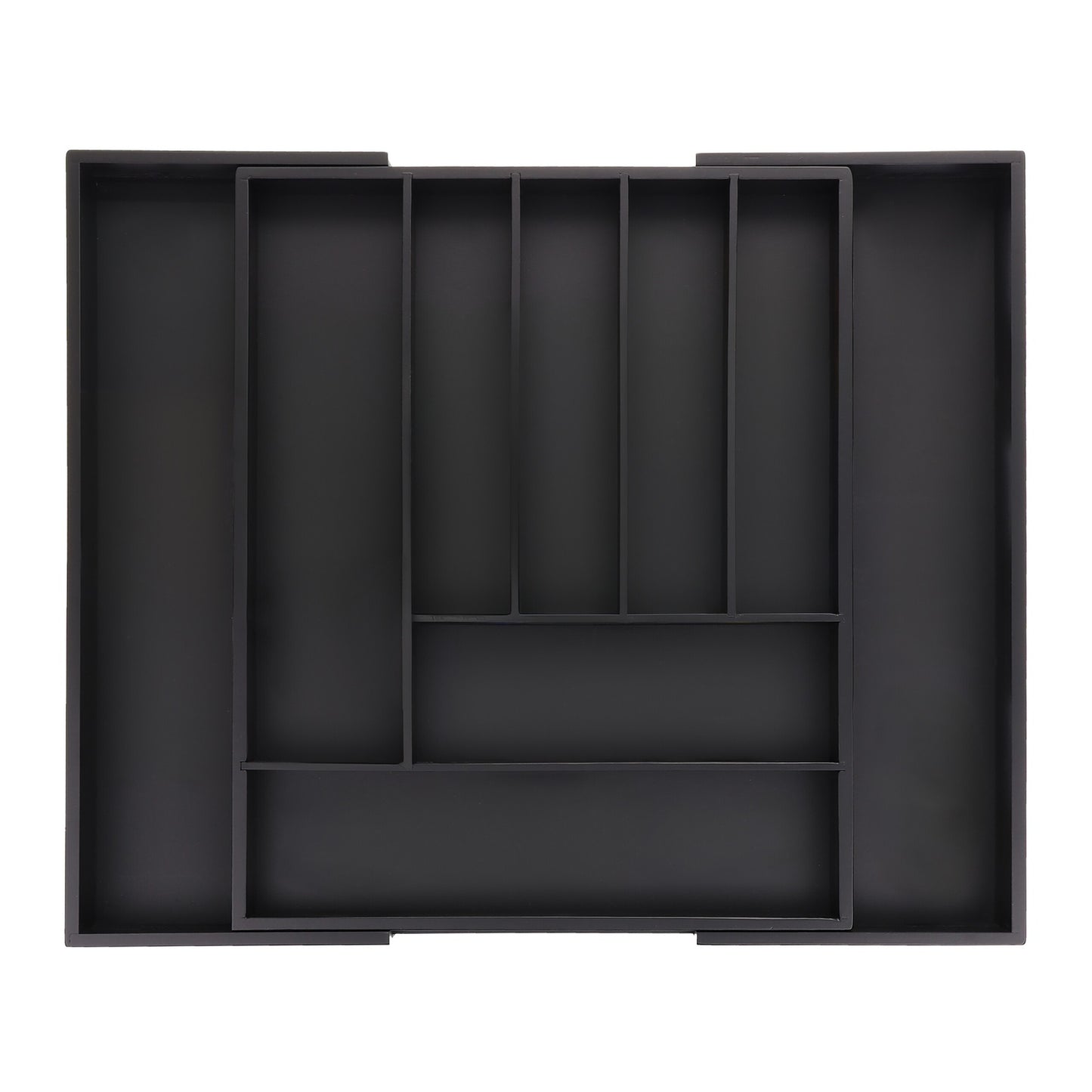 Bamboo Cutlery Tray, Adjustable 7-9 Compartments