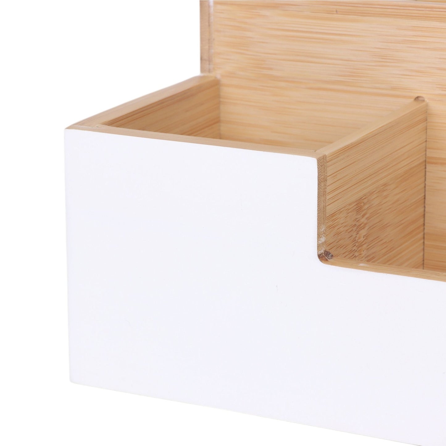 Bamboo Desk Organiser, 7 Slots – Office, Kitchen, Bathroom