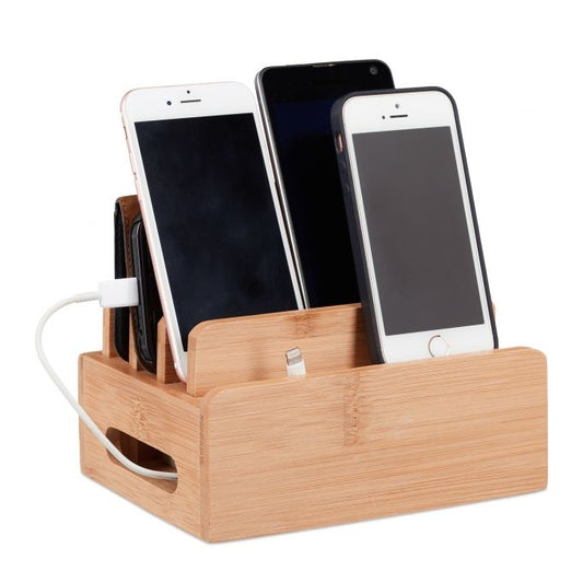Bamboo Docking Station for 6 Devices