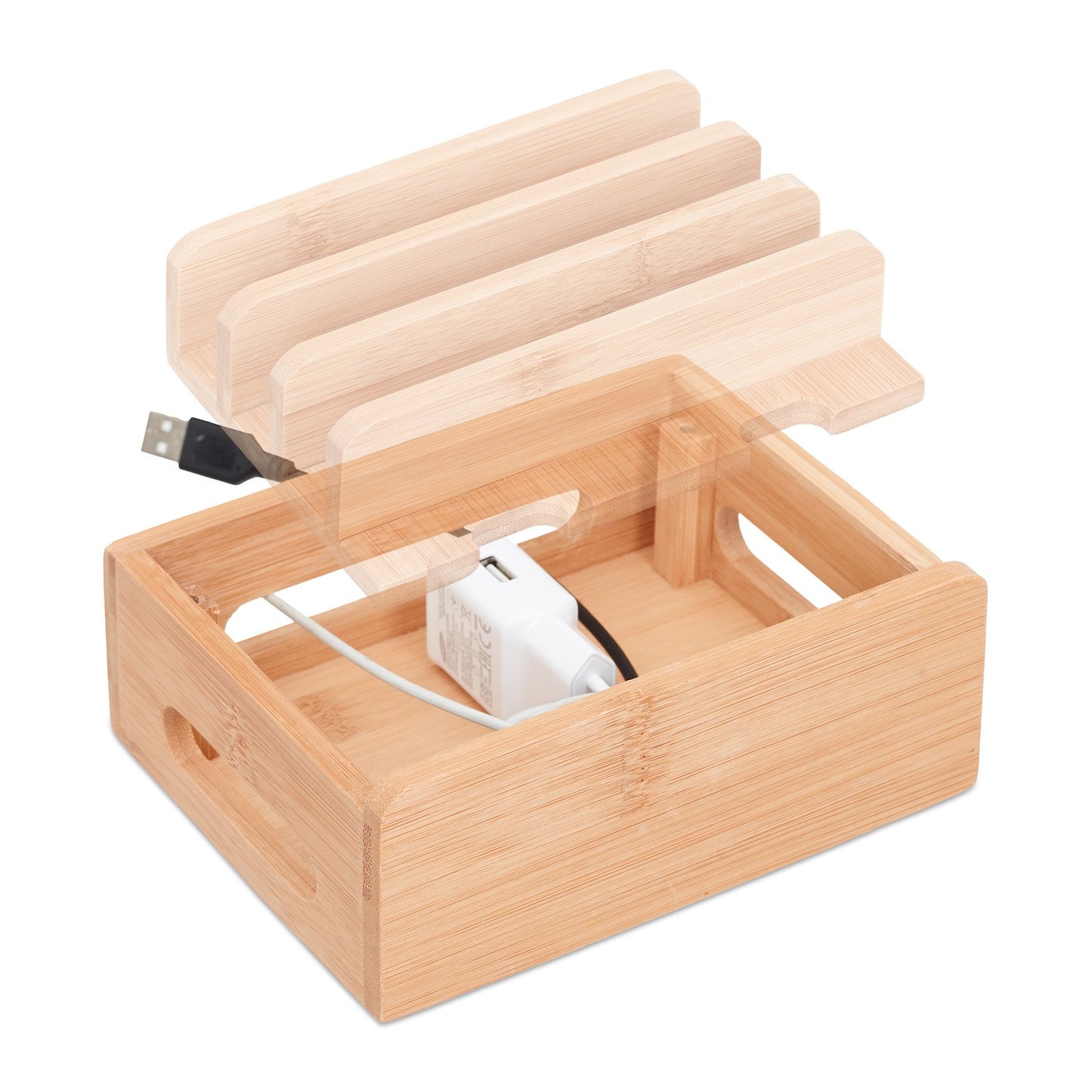 Bamboo Docking Station for 6 Devices