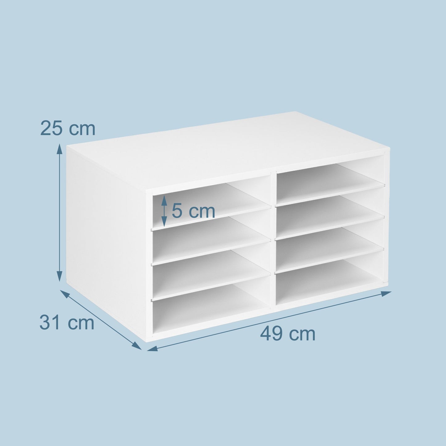 Bamboo Document Holder, 8 Slots, A4 Size