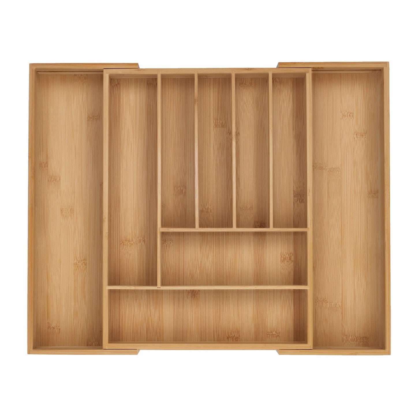 Bamboo Extendable Cutlery Tray for Drawers