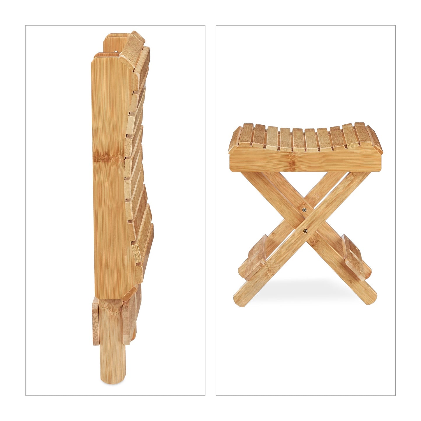 Bamboo Folding Footstool