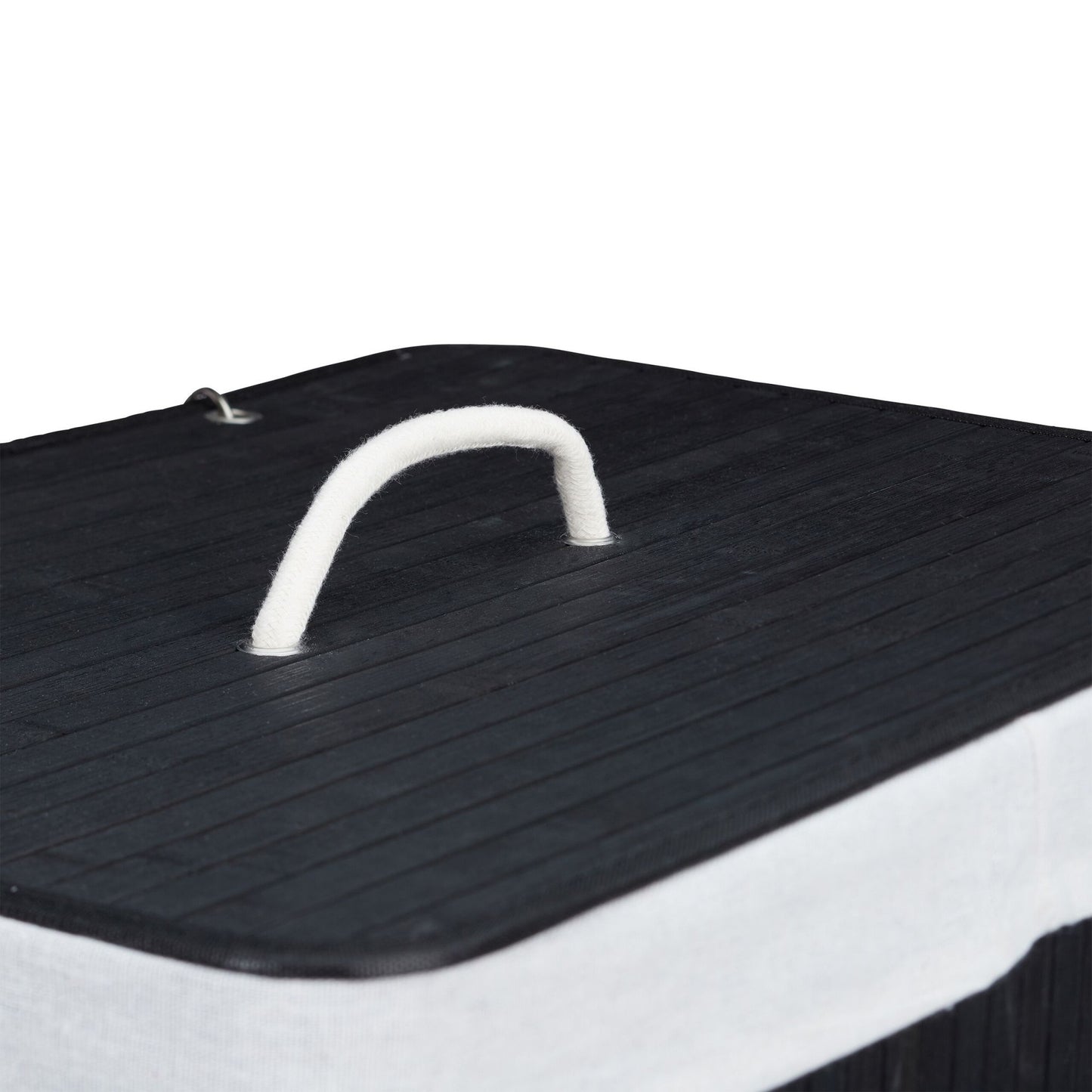 Bamboo Laundry Bin with Lid and Washable Bag