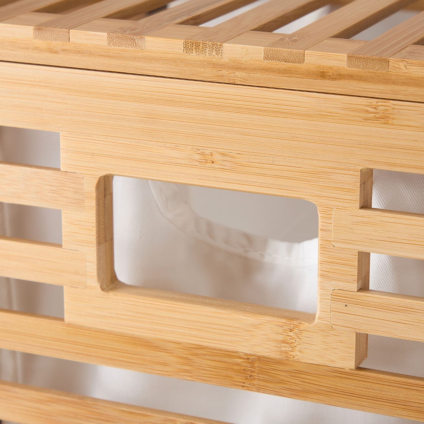 Bamboo Laundry basket with 2 sacks