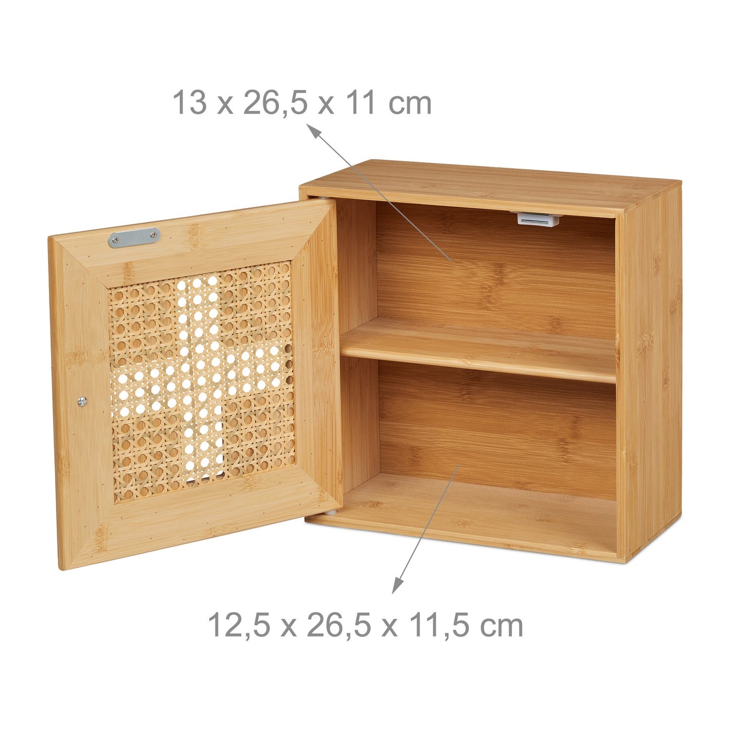 Bamboo Medicine Cabinet with 2 Compartments