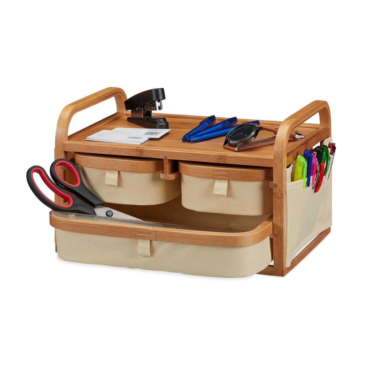 Bamboo Mini Chest of Drawers – 3-Drawer Storage Organizer