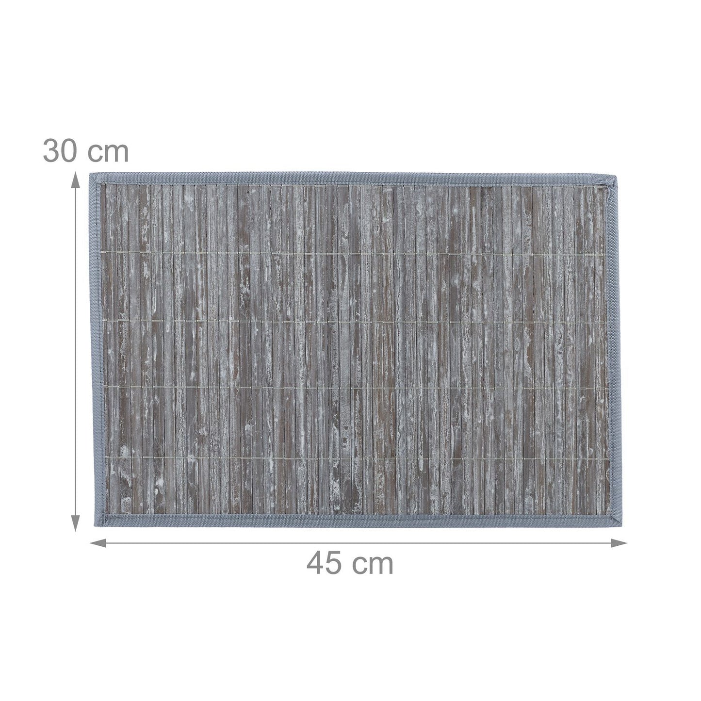 Bamboo Polyester Place Mats Set of 6 with Coasters