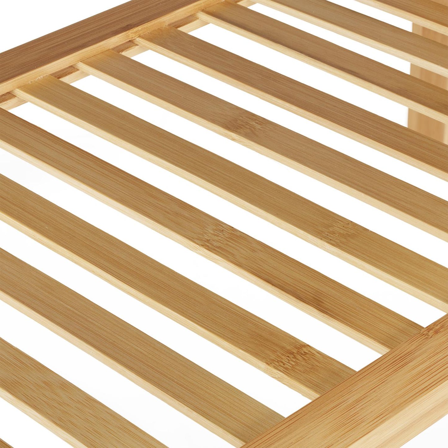 Bamboo Shoe Bench with Compartments