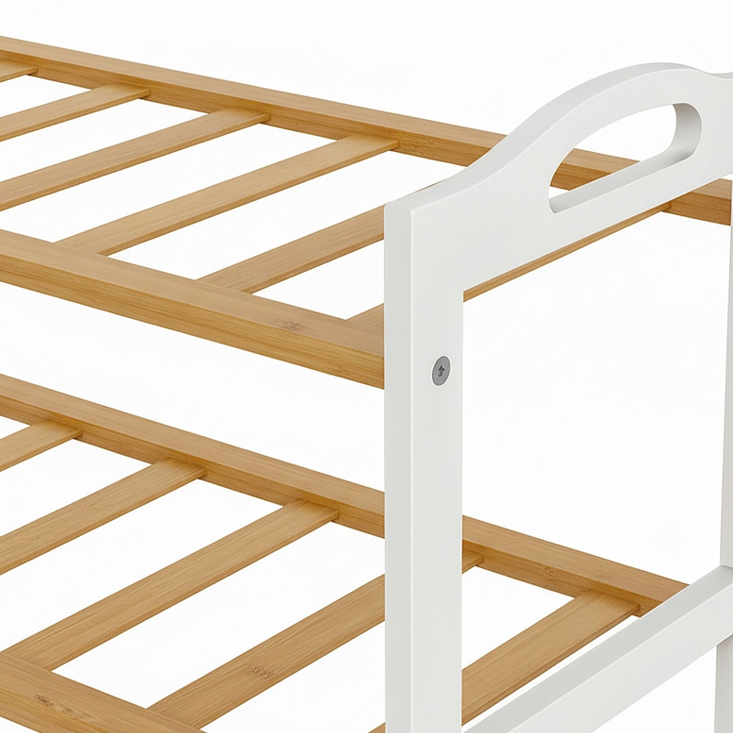 Bamboo Shoe Rack, 3 Tiers, Holds 9 Pairs