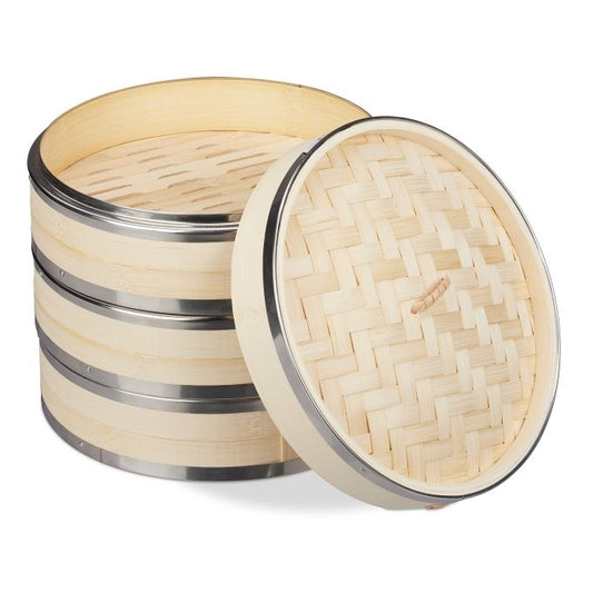 Bamboo Steamer 3 Tier