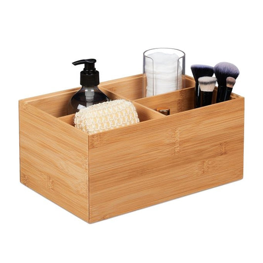Bamboo Storage Box 4 Compartments