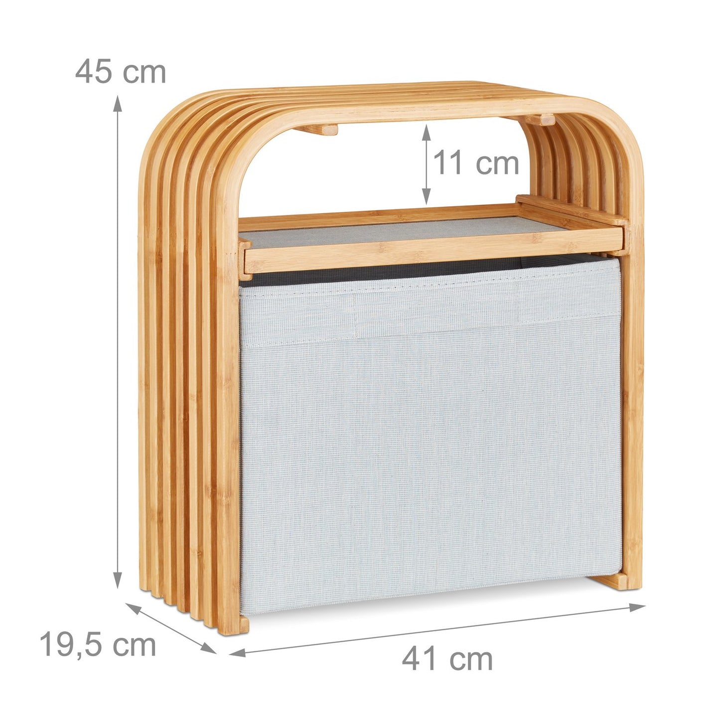 Bamboo Storage Ottoman