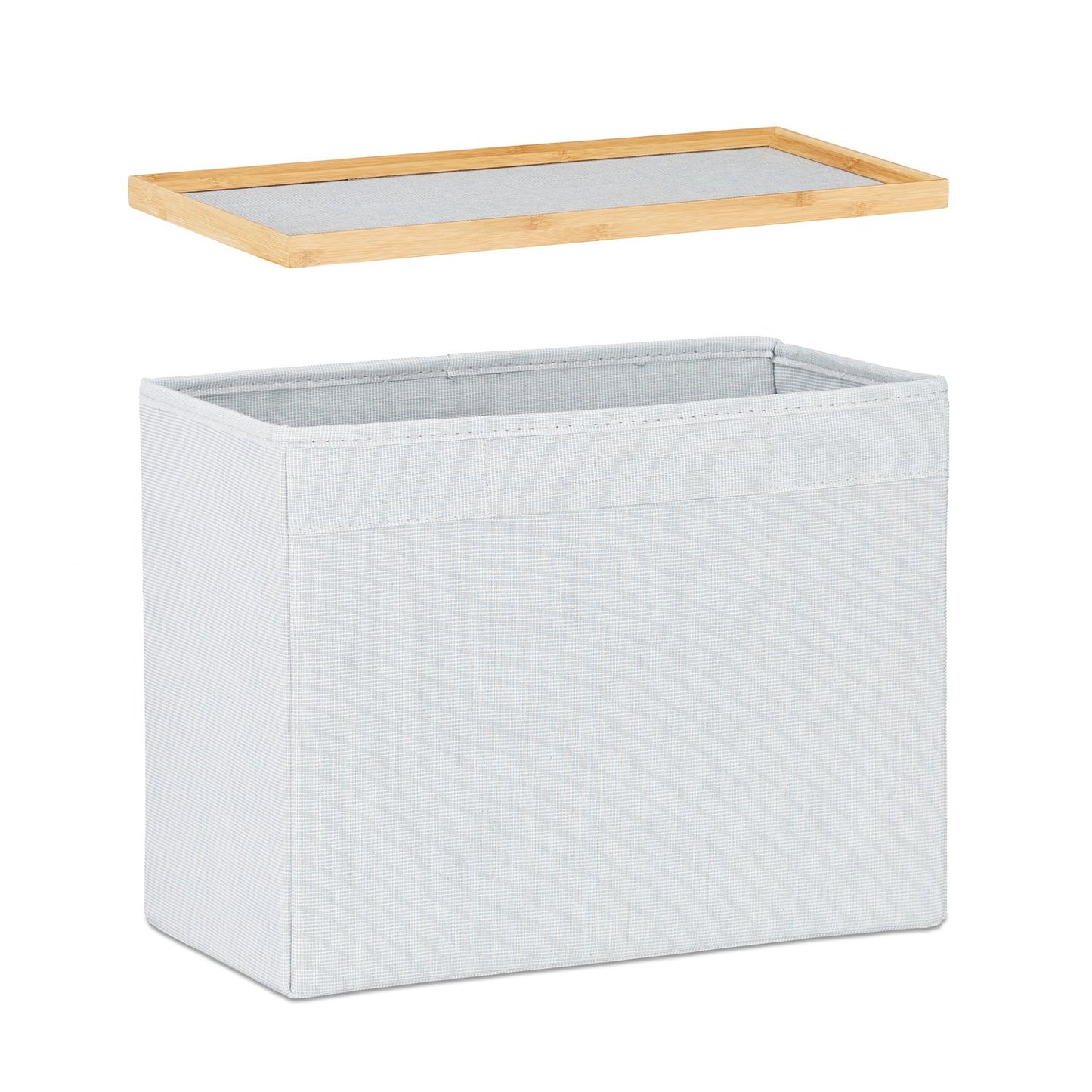 Bamboo Storage Ottoman
