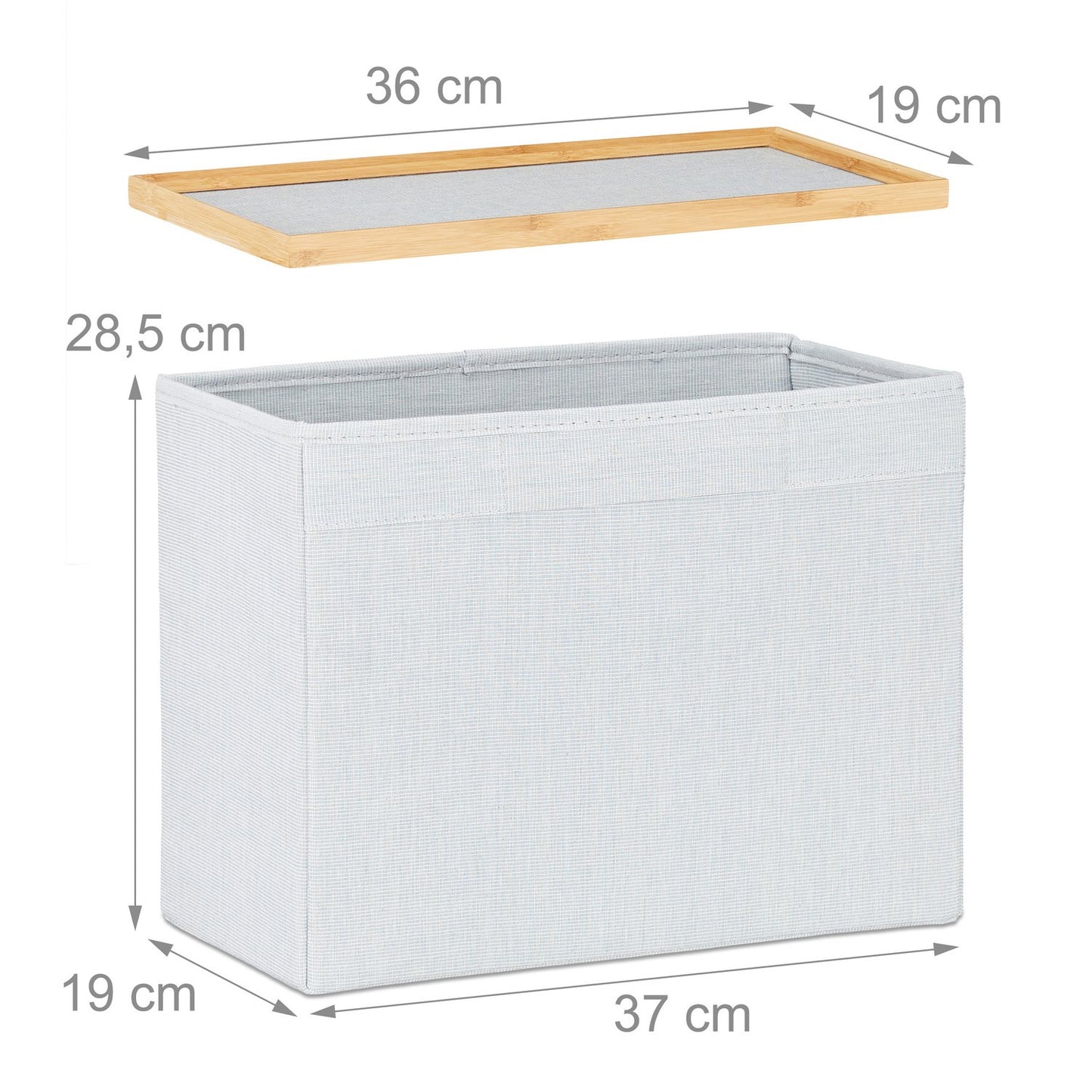 Bamboo Storage Ottoman