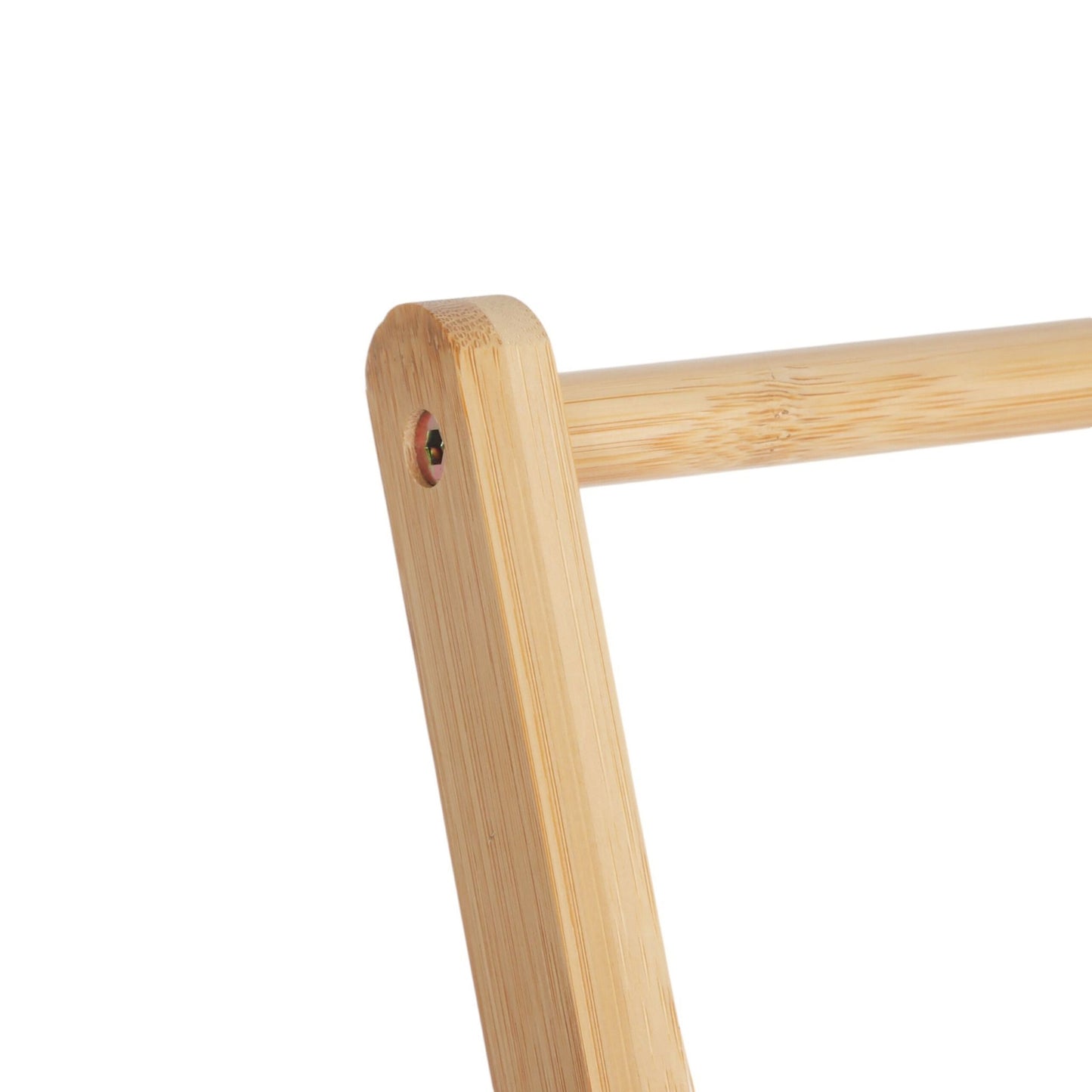 Bamboo Towel Rack with Shelf – Freestanding, Foldable