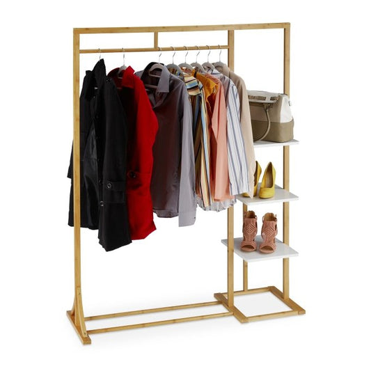 Bamboo and MDF Coat Rack